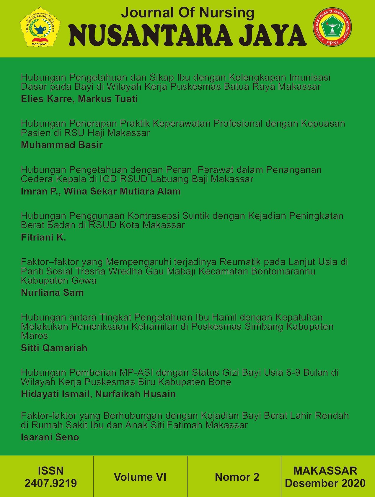 					View Vol. 6 No. 2 (2020)
				